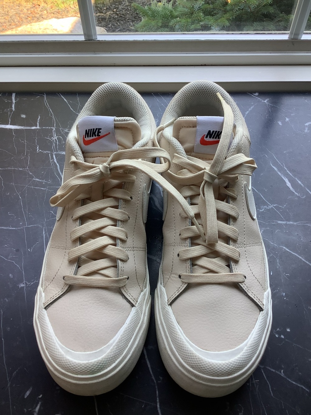 Nike women’s court legacy Low-Top Casual Sneakers in Cream 9
